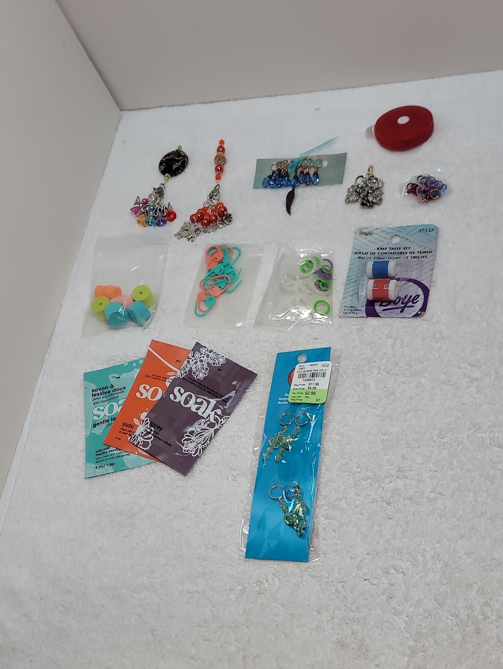 Assorted Knitting Supplies - Stitch Markers, Soak Wash & More ! NWT. # 7
